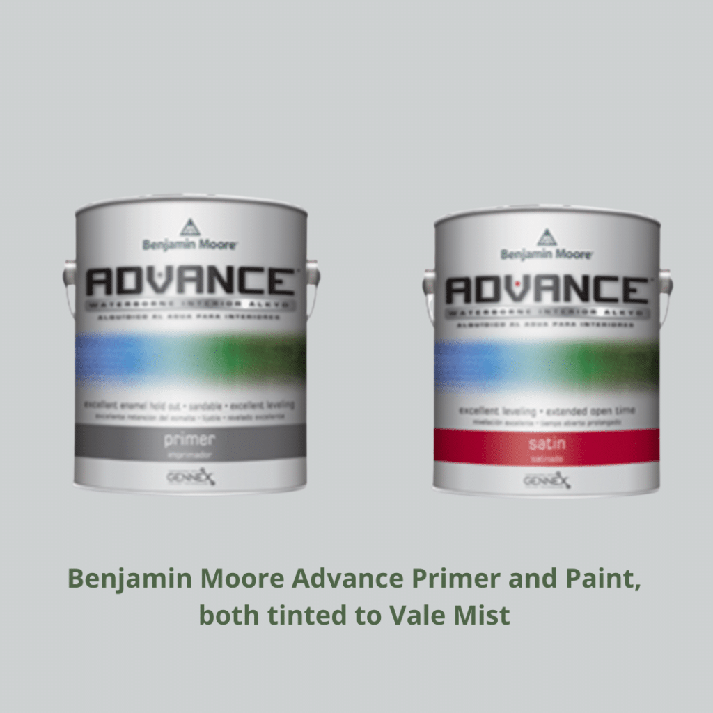 Image of Benjamin Moore Advance paint used to paint kitchen cabinets