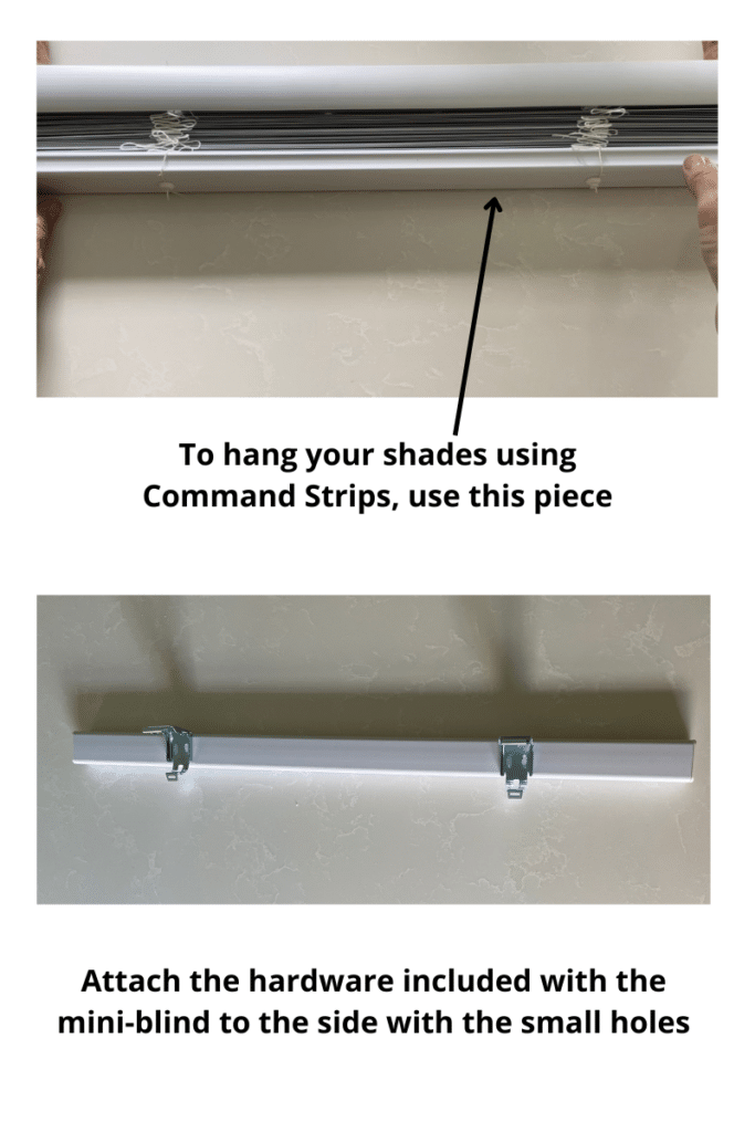 Mini blind hack for Roman Shade inside mount with shallow windows