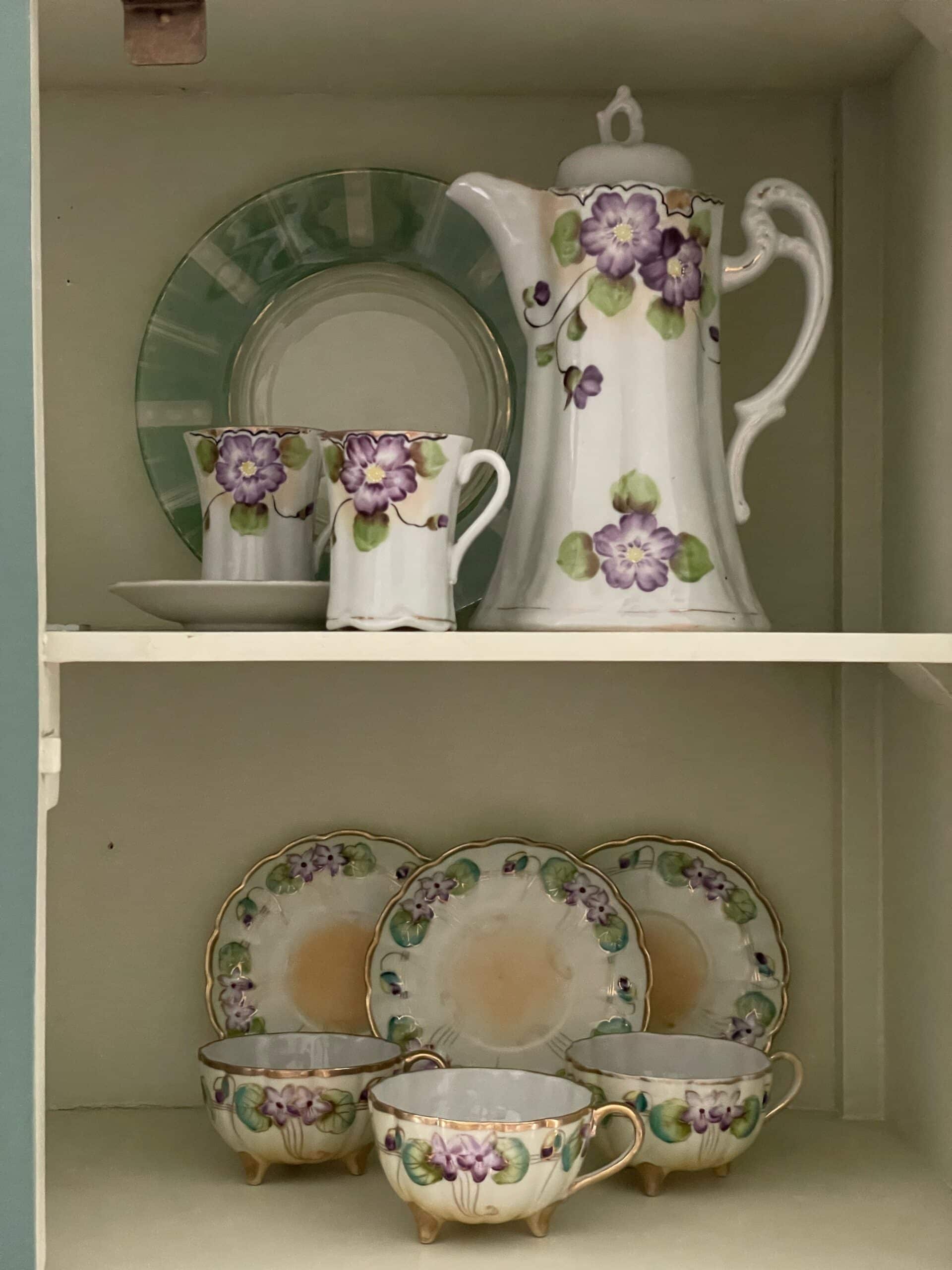 Three Ways to Style a Vintage Kitchen Cabinet - erinevolving.com