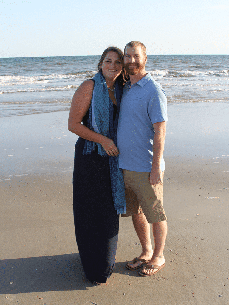 A couple on a beach